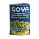 Goya Gandules Verdes 400G are tender green pigeon peas commonly used in Caribbean and Latin dishes, adding flavor and texture to rice, soups, and stews.