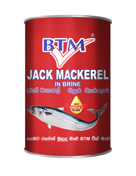 BTM Jack Mackerel in Brine 425G