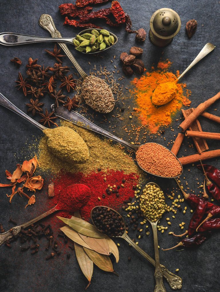 Cooking spices, commonly used in India